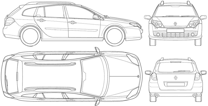 Рено Лагуна 3 габариты кузова