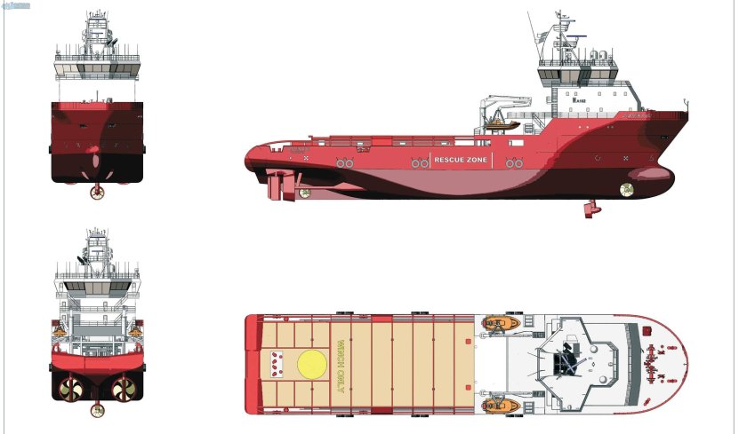 Доковый чертеж судна