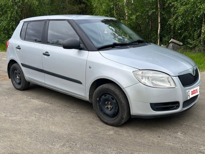 Шкода фабия серебристая