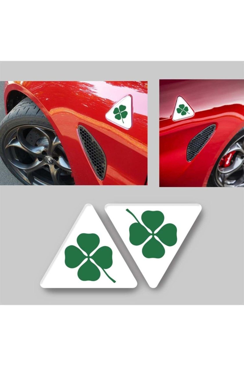 Наклейка клевер альфа ромео