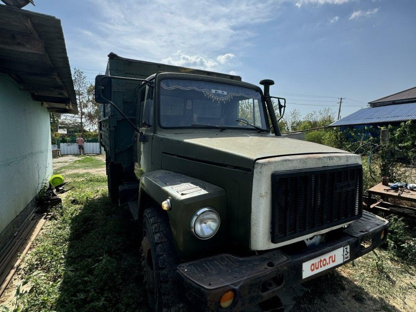 Газ 3307 хаки самосвал