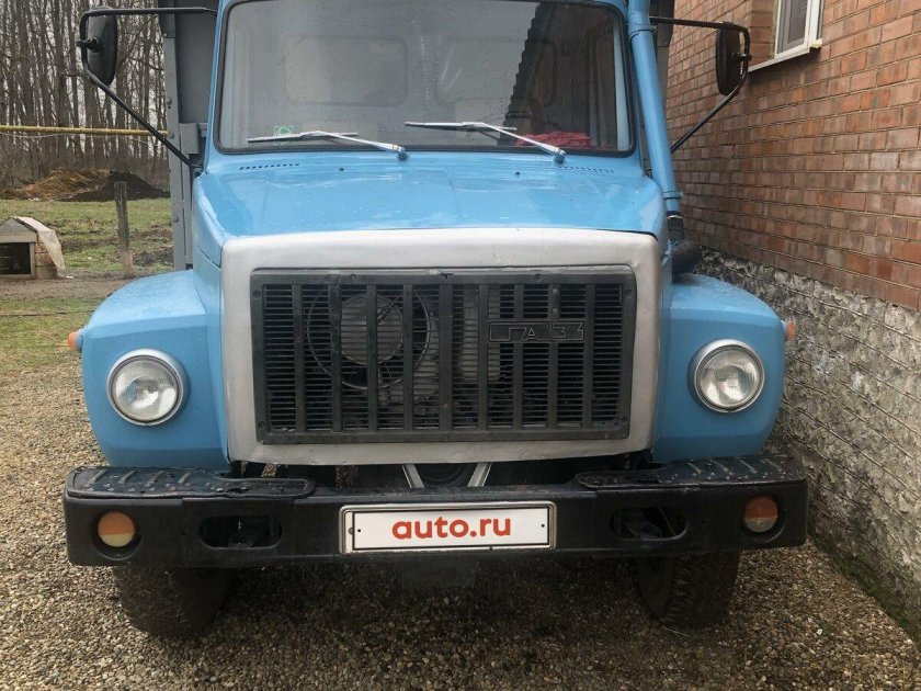 Газ 3307 самосвал голубой