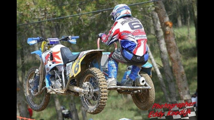 Мотокросс с коляской Урал