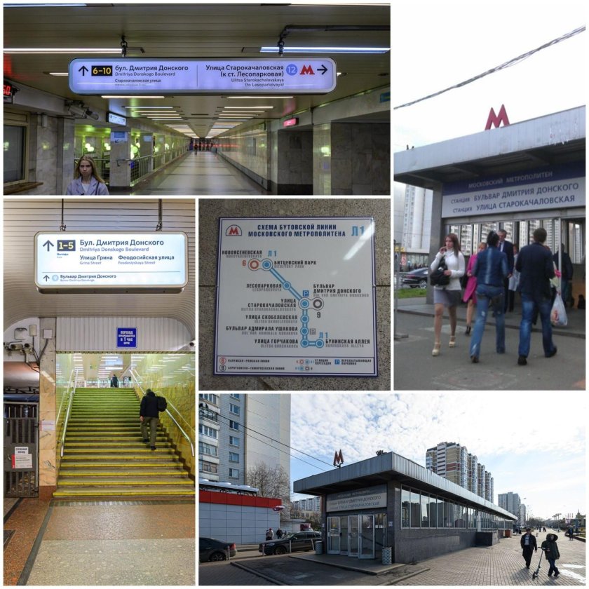 Бульвар Дмитрия Донского метро