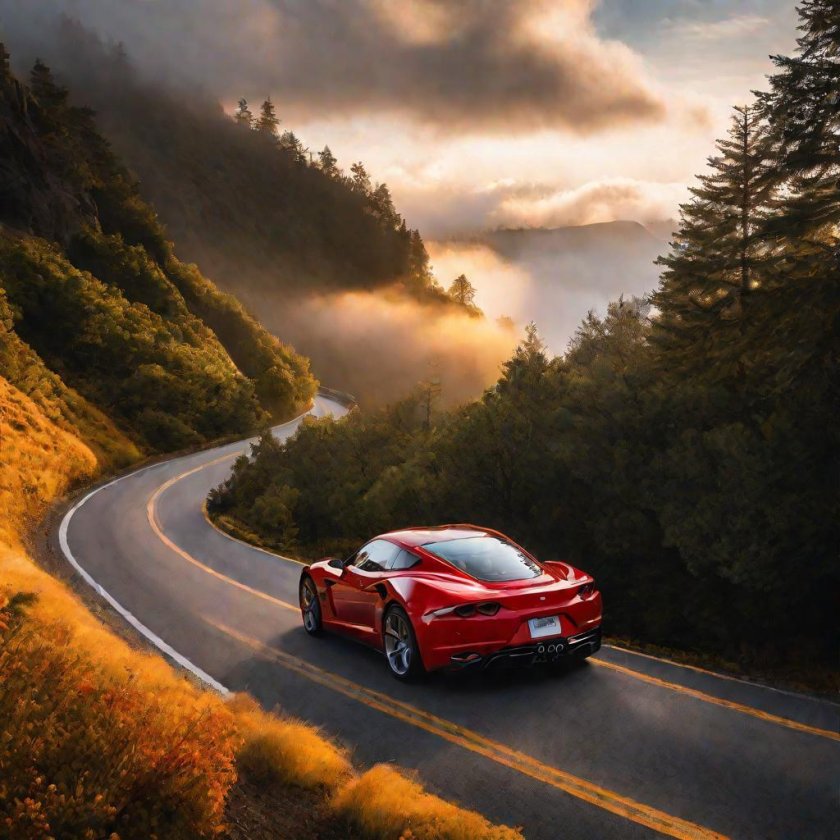 Машина на дороге