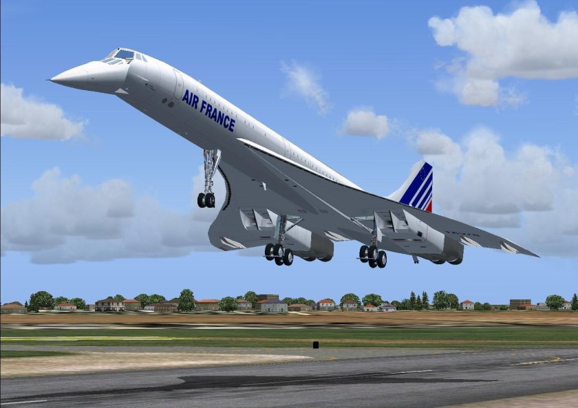 Сверхзвуковой пассажирский самолет Конкорд