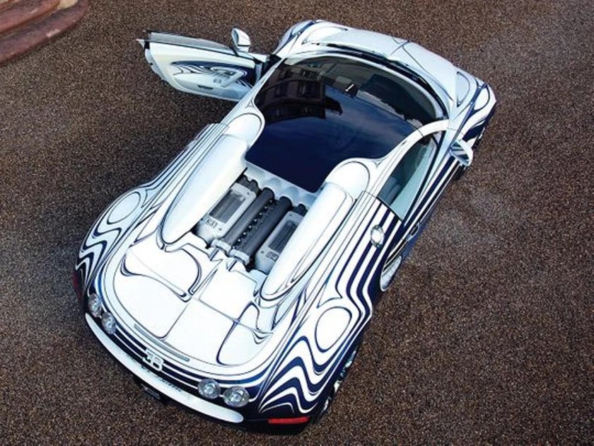 Bugatti veyron 16.4 grand sport l'or blanc