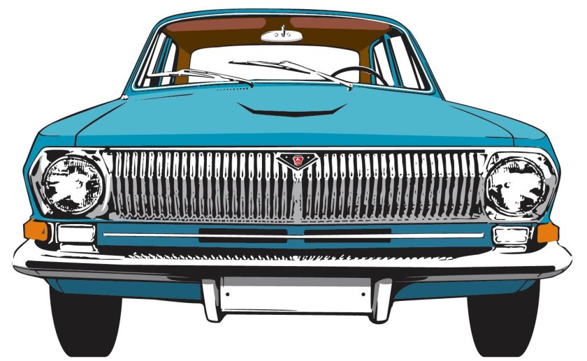 Волга ГАЗ 24 вектор