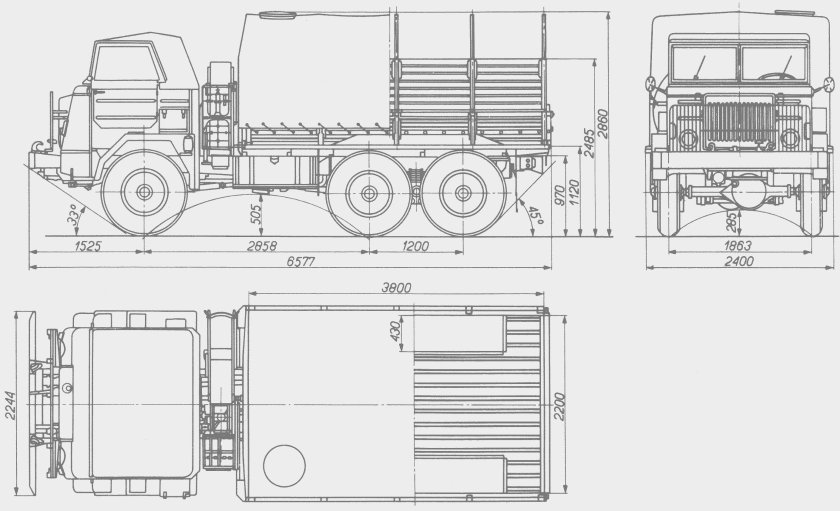 КАМАЗ 5410 Blueprint