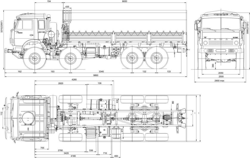 ТТХ КАМАЗ 5350