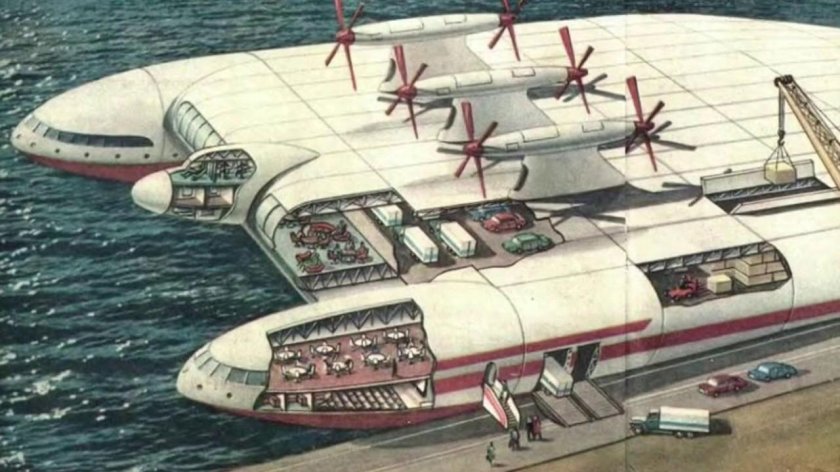 Ретрофутуризм экраноплан