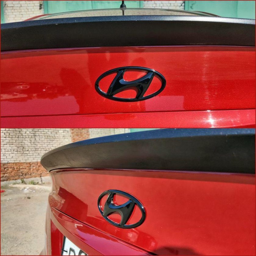 Лип спойлер хендай солярис 2017