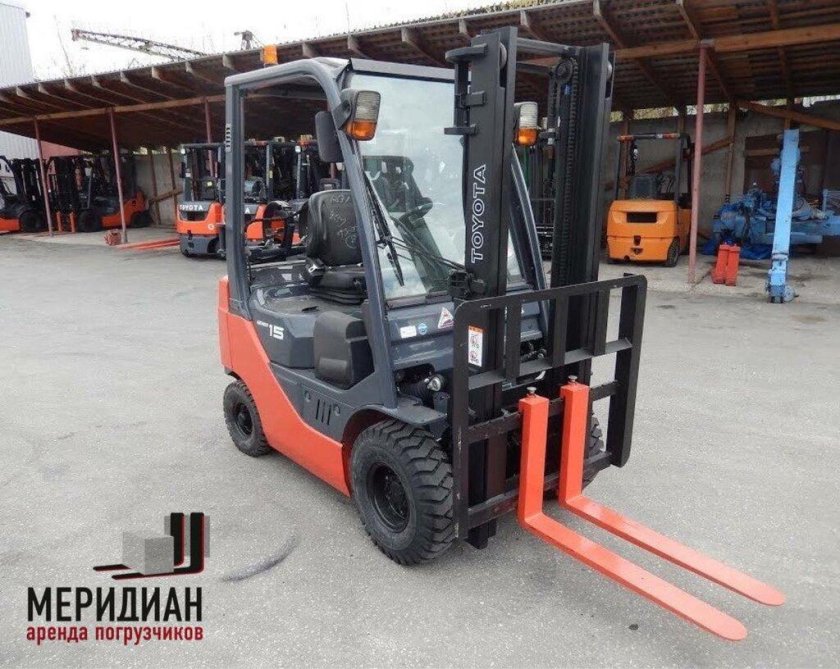 Тойота погрузчик вилочный 1.5т