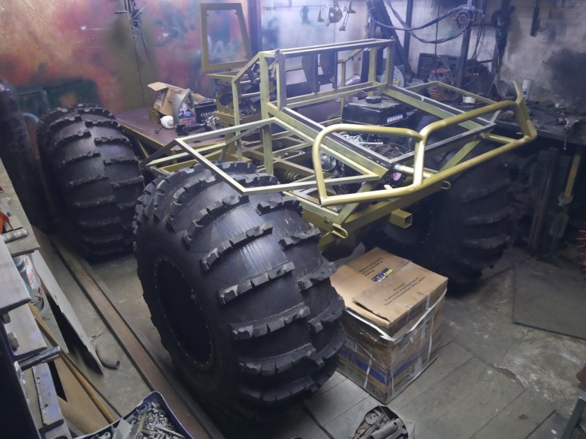 Болотоход переломка газ66