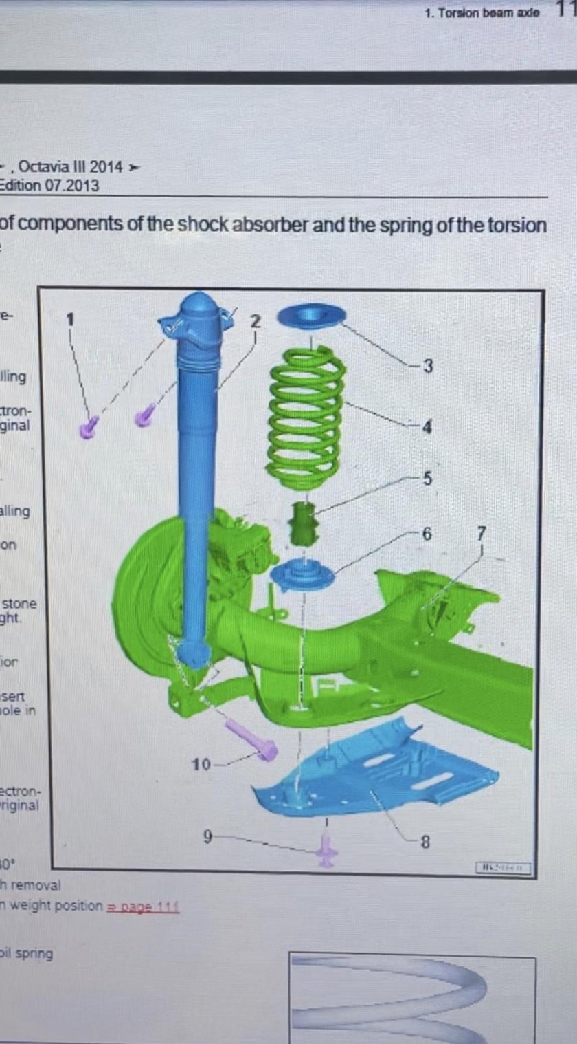 Шкода октавия 3 поколения задняя подвеска