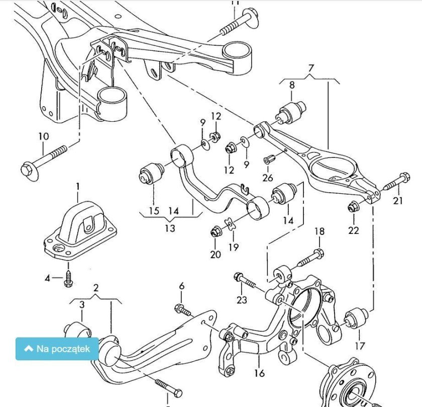 Схема задней подвески шкода октавия а 5