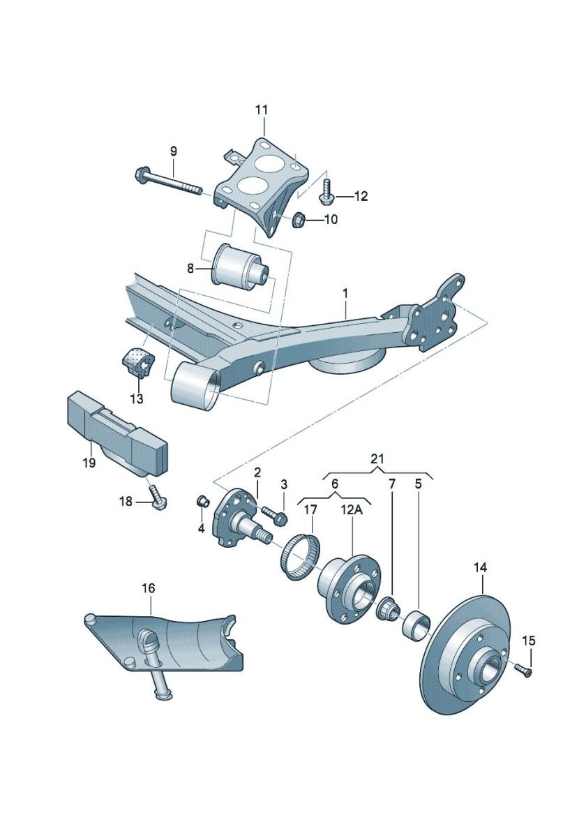Задняя подвеска Фольксваген поло седан