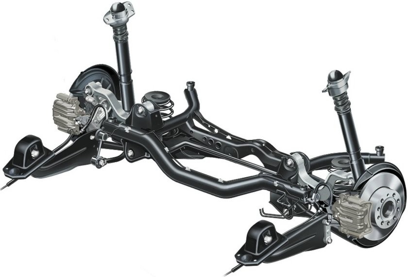 Задняя подвеска Volkswagen Touran 2007 года