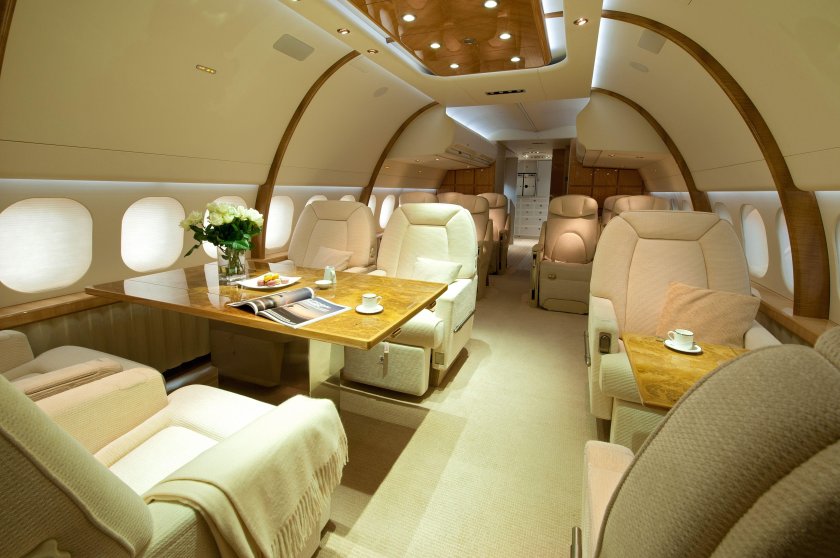 Airbus a380 Business Jet внутри
