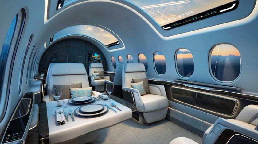 Aerion as2 самолет салон