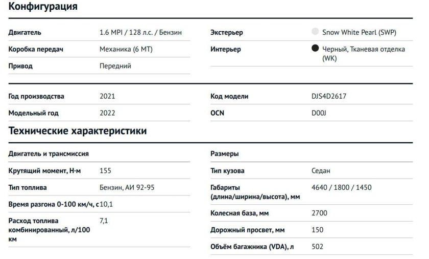 Kia Cerato характеристики