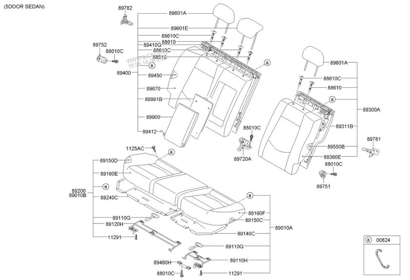 Киа Церато ширина заднего сиденья