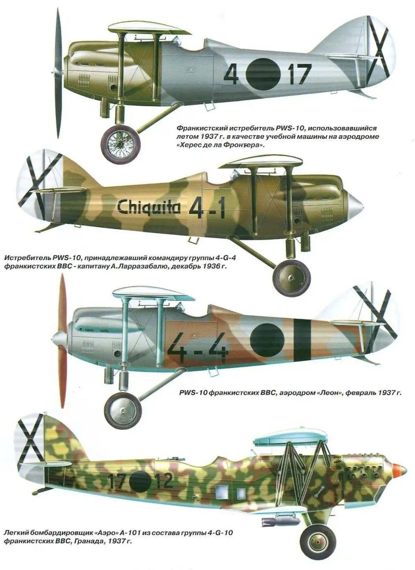 Самолеты гражданской войны в Испании