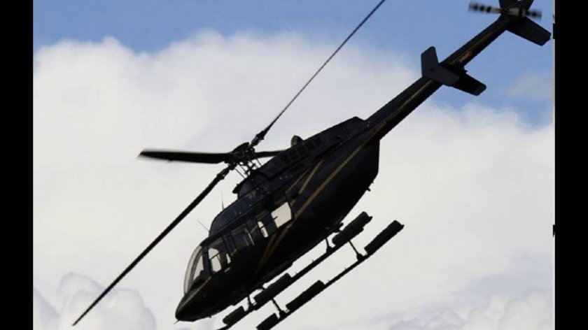 Тонущий вертолет