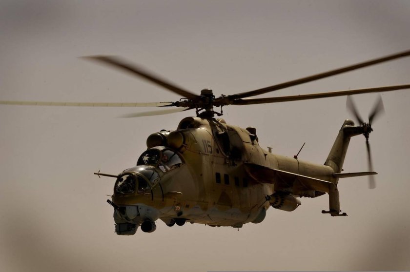 Ми-24 вертолёт в Афгане