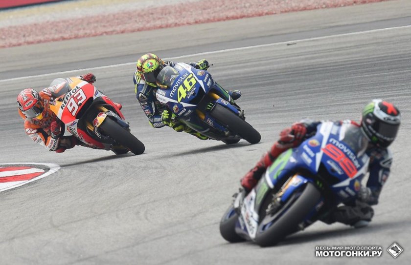 Марк Маркес и Валентино Росси