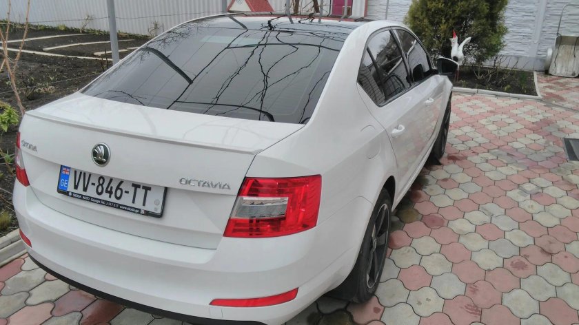 Октавия а5 черная крыша