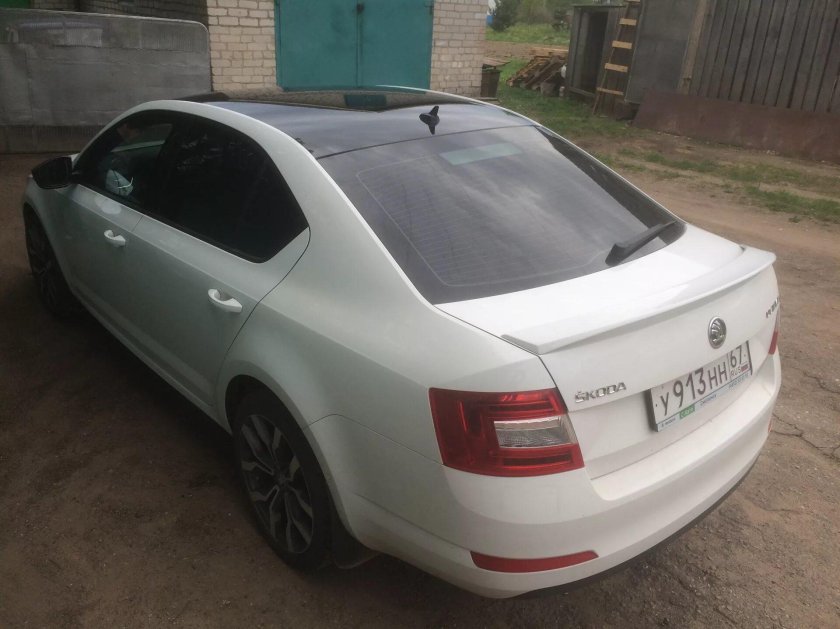 Октавия а5 черная крыша