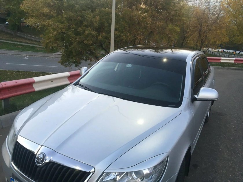 Skoda Octavia a5 черная крыша
