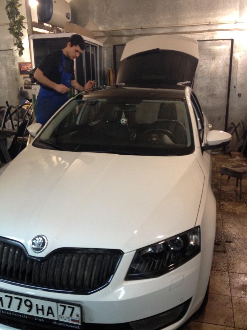 Черная крыша школа Октавиа а7