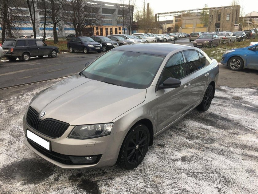 Skoda octavia a7 бежевая