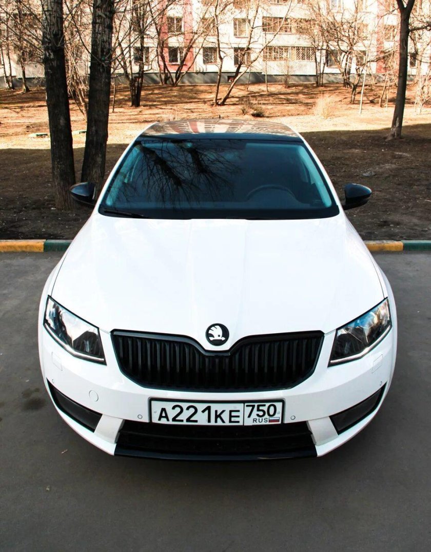 Шкода Октавия а7 белая