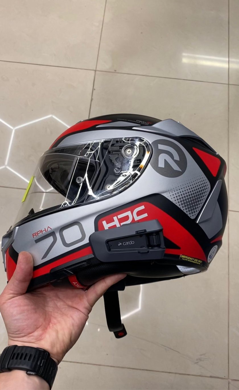 Мотогарнитура на шлем