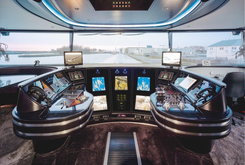 Капитанский мостик круизного лайнера