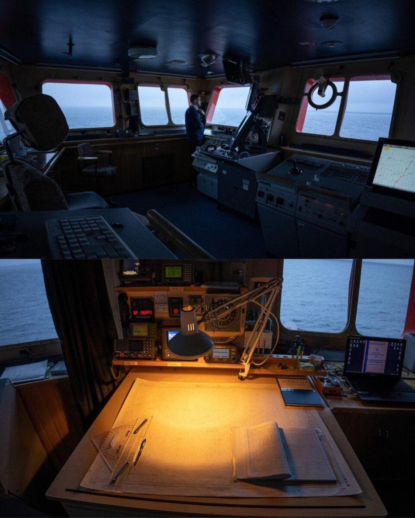 Капитанский мостик на корабле