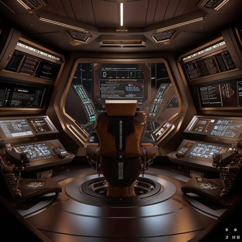 Космический корабль интерьер