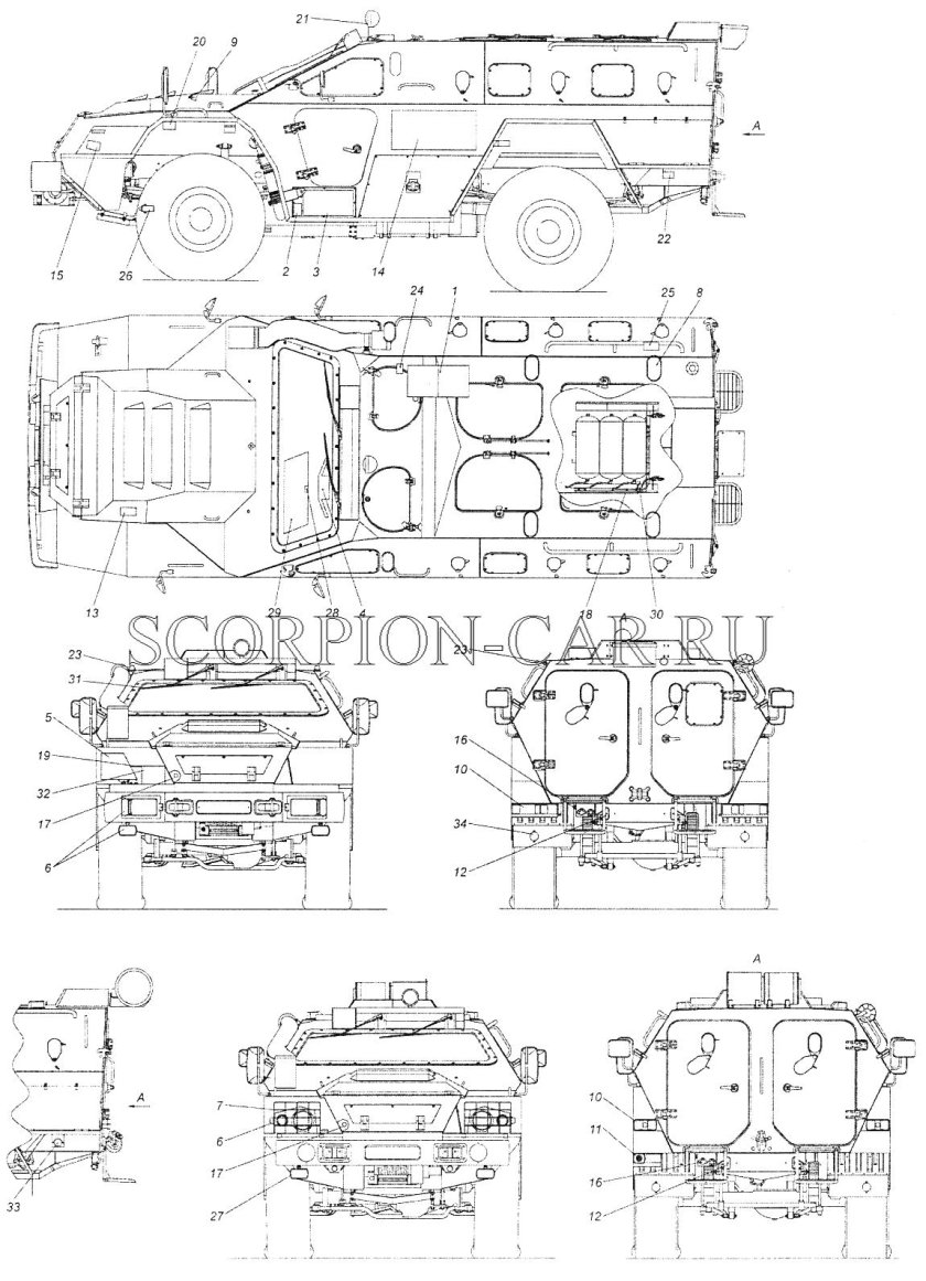 КАМАЗ 43269 чертёж