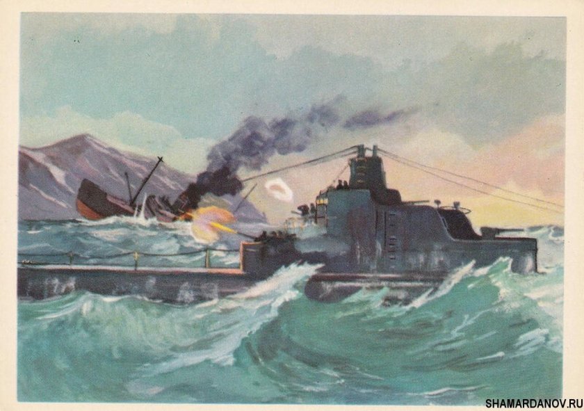 Художник Родионов «бой щ-408»