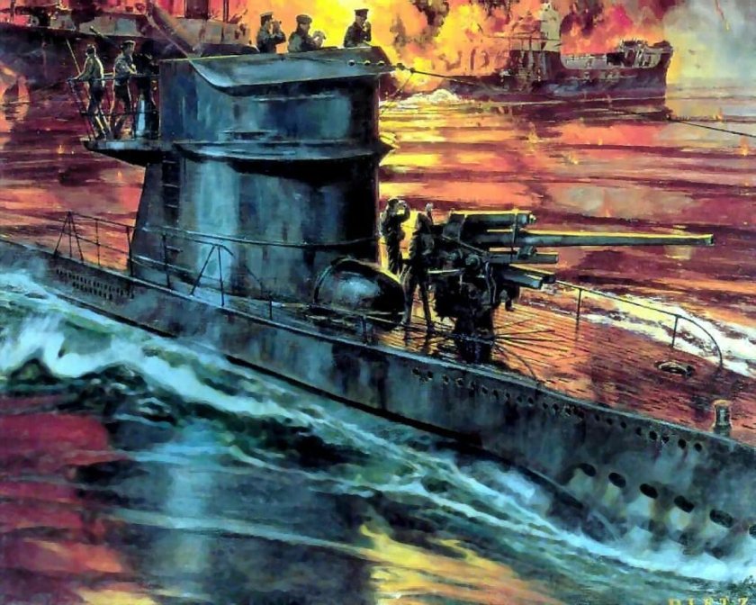 Подводная лодка картина