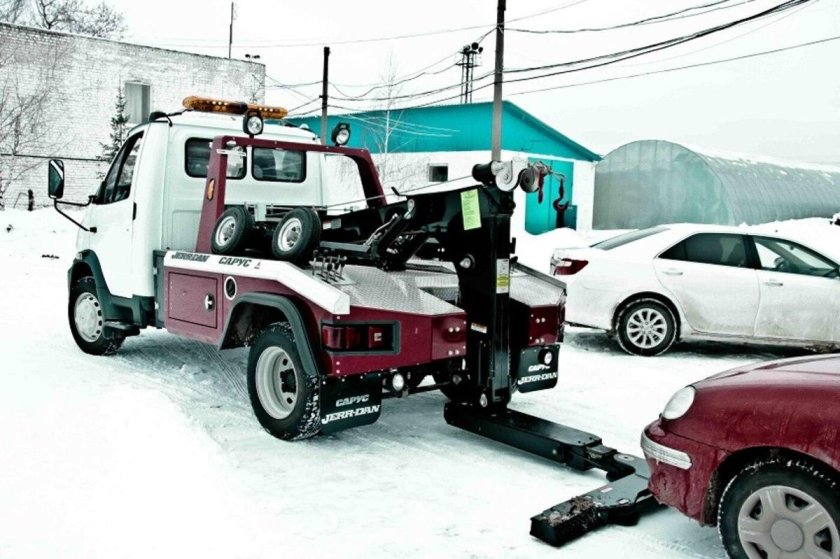 ГАЗ-66 эвакуатор частичной погрузки