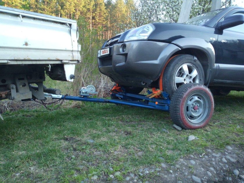 Буксировка методом частичной погрузки