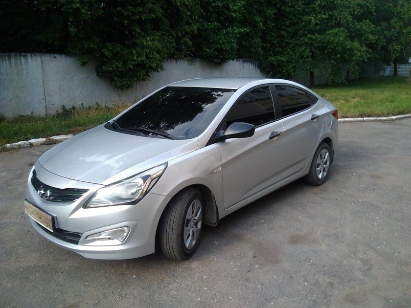 Солярис серебристый 2014