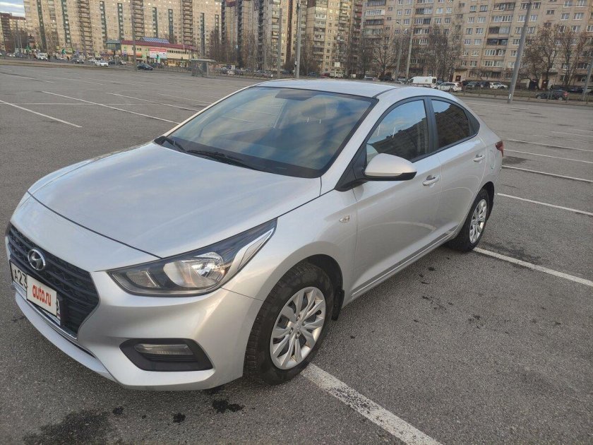 Хендай солярис 2018 серебристый