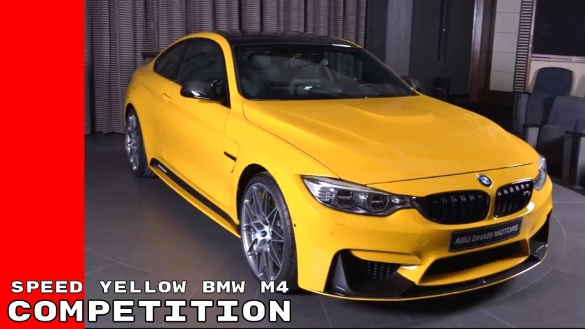 BMW m4 Yellow 2022