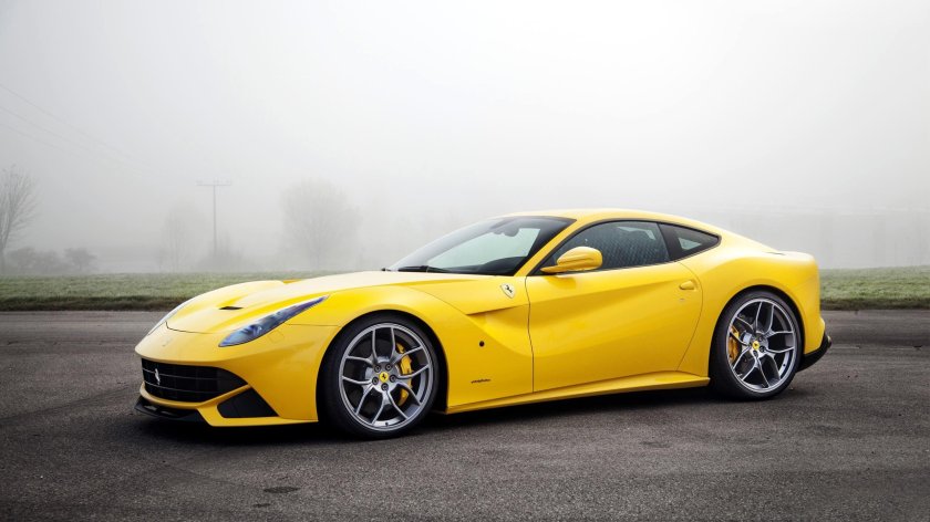 Ferrari f12 berlinetta yellow