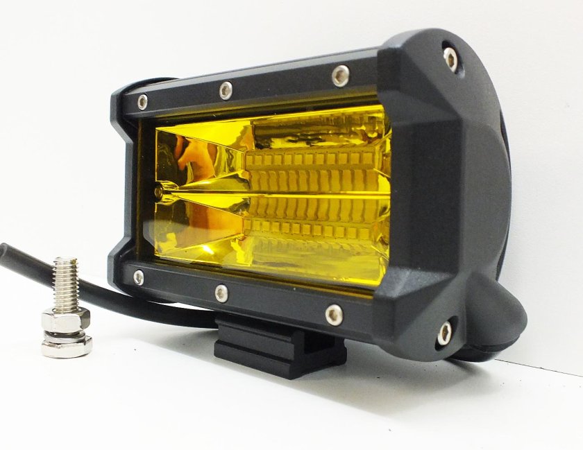 Светодиодная фара 72w желтый